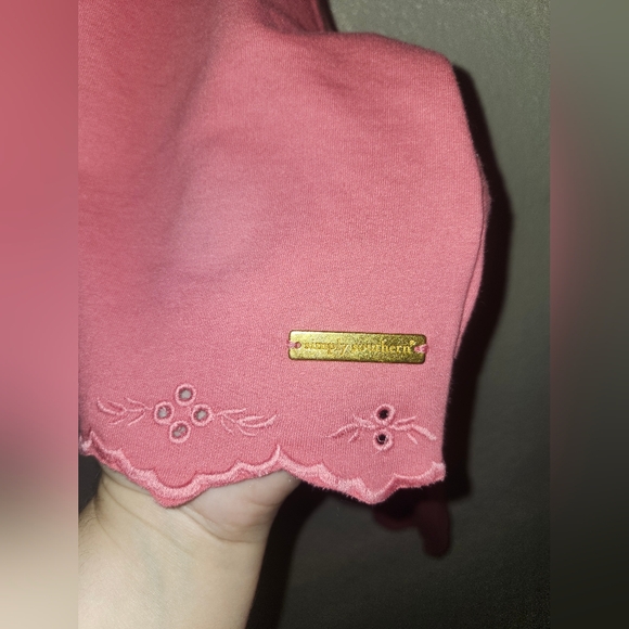 🎀NWT Simply Southern "Skye Top" in "Petal" (Pink) Bow🎀 & Eyelet Cut Outs XXL🎀 - Picture 8 of 10